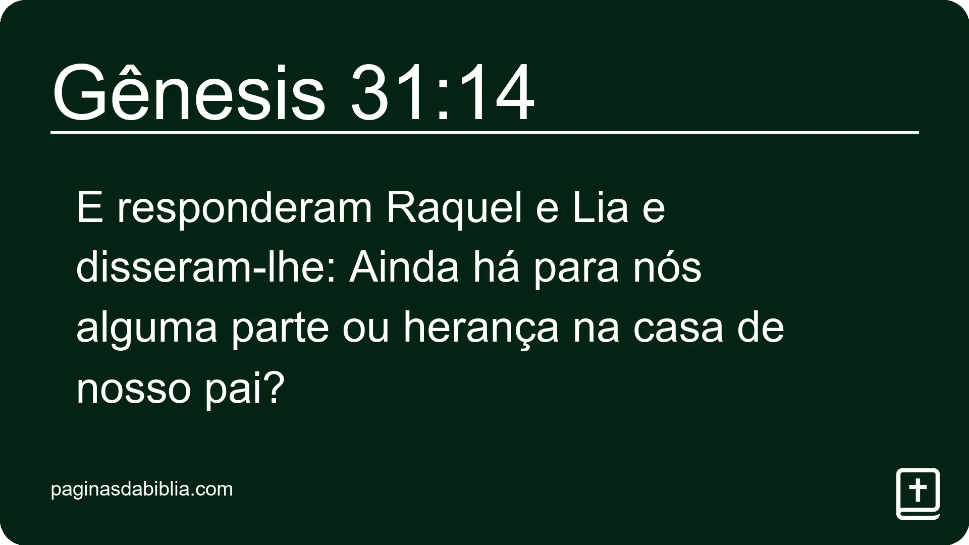 Gênesis 31:14