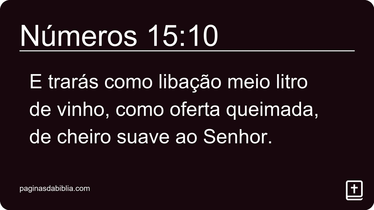 Números 15:10