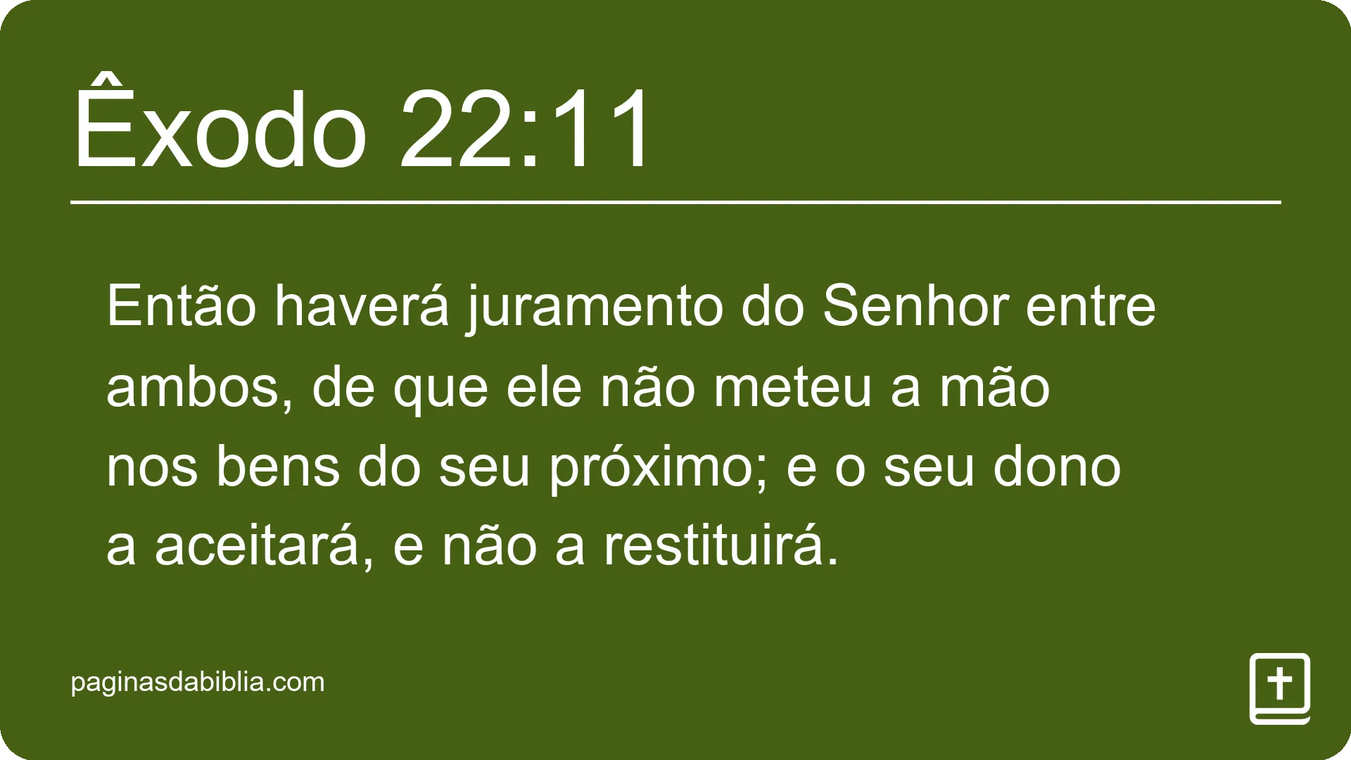 Êxodo 22:11