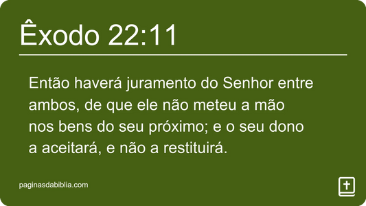 Êxodo 22:11