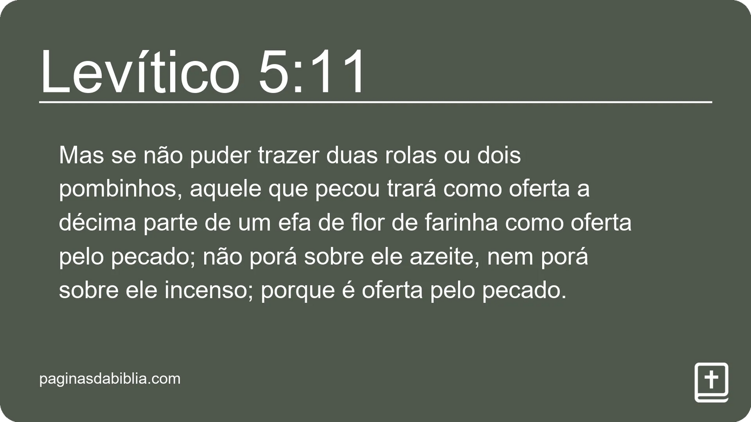 Levítico 5:11