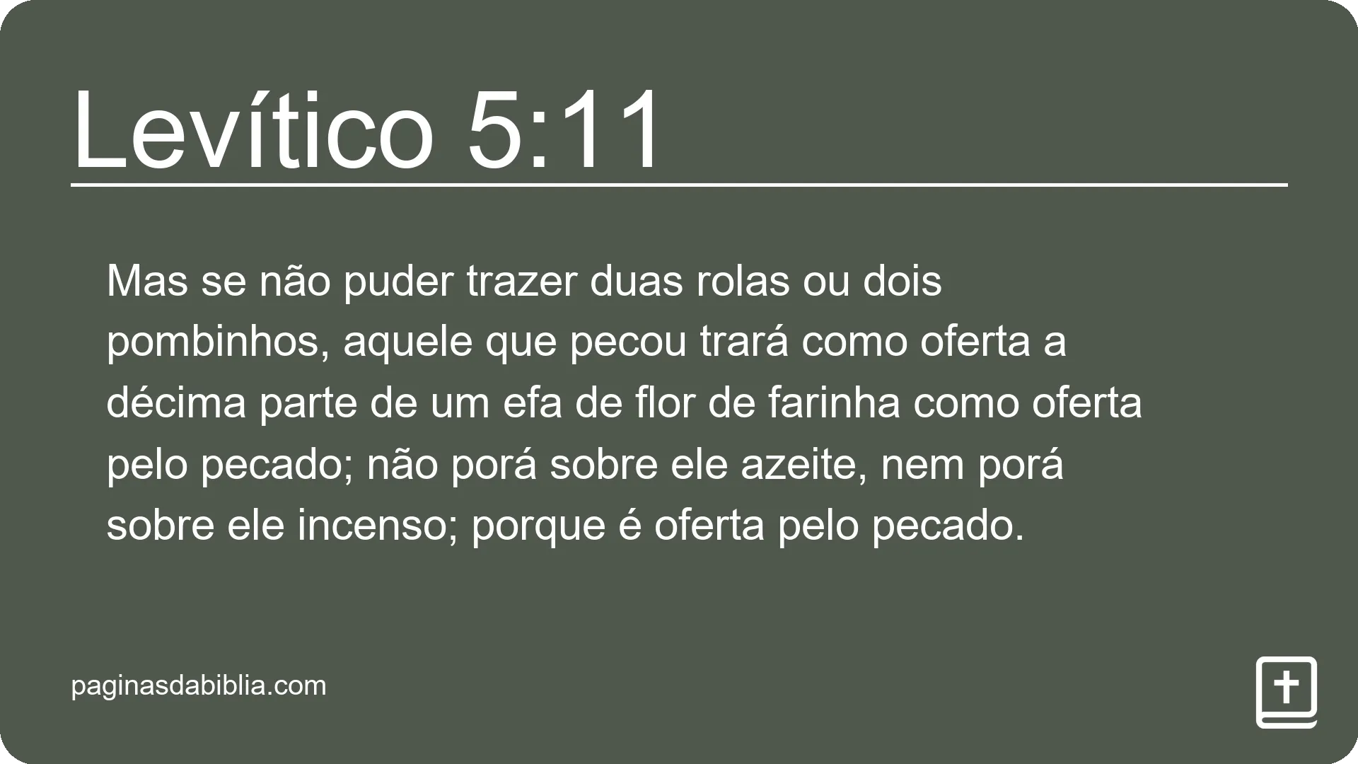 Levítico 5:11