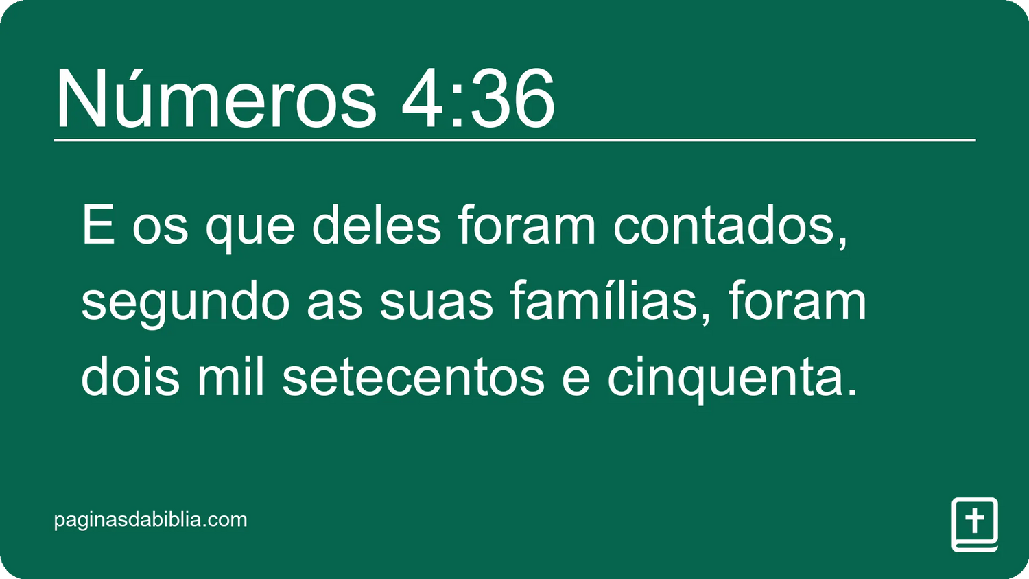 Números 4:36