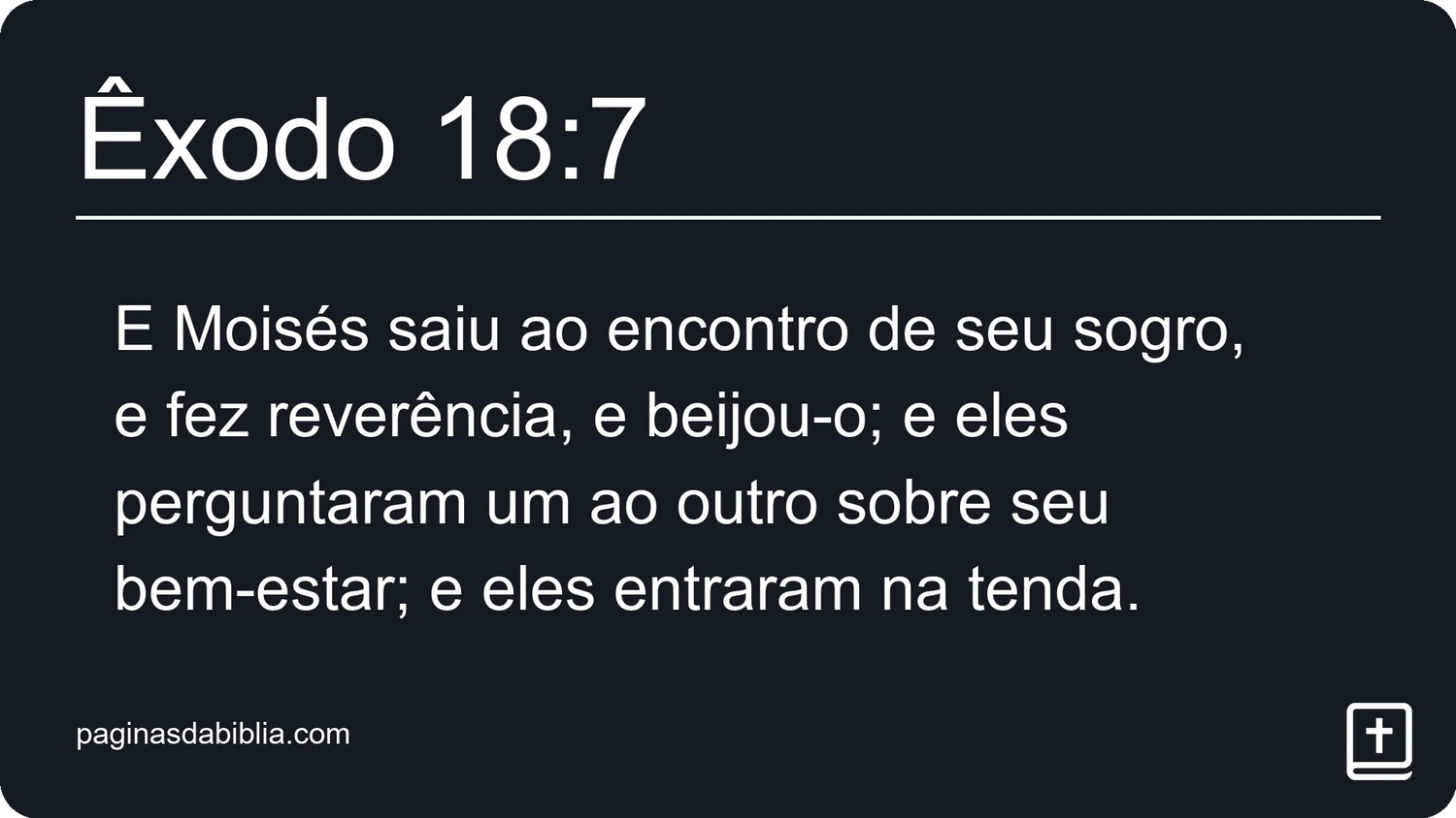 Êxodo 18:7