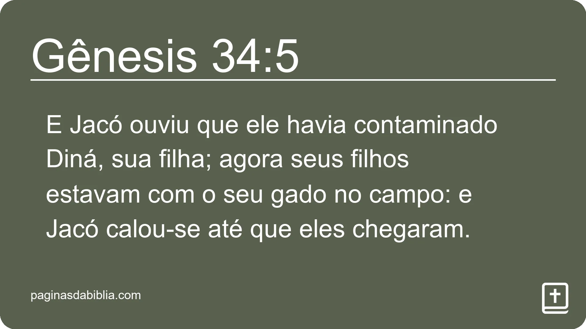 Gênesis 34:5