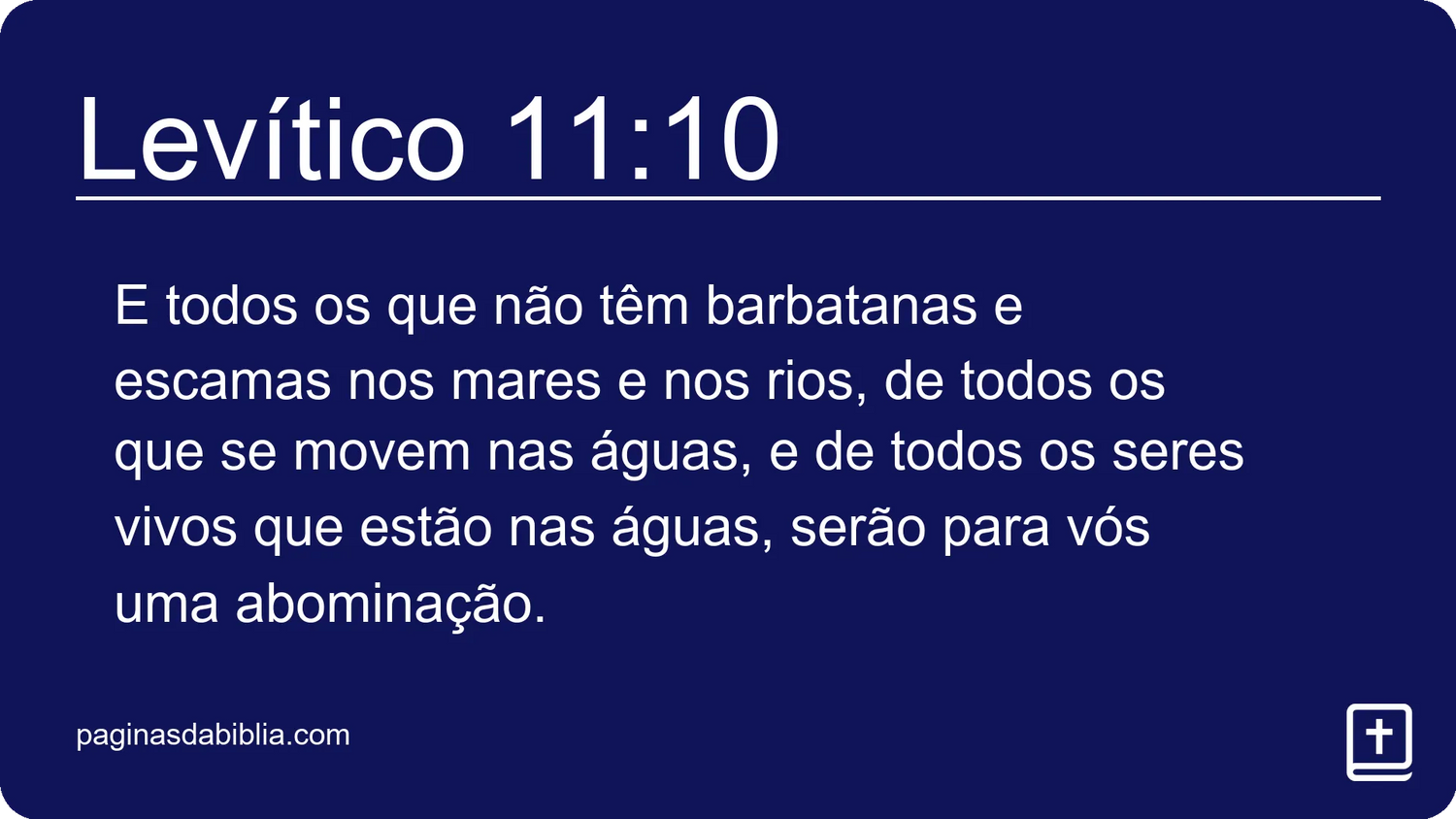 Levítico 11:10