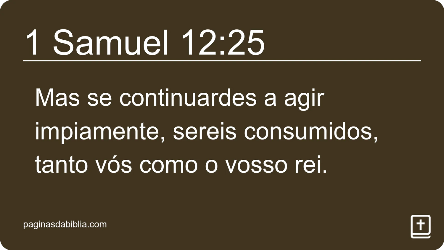 1 Samuel 12:25