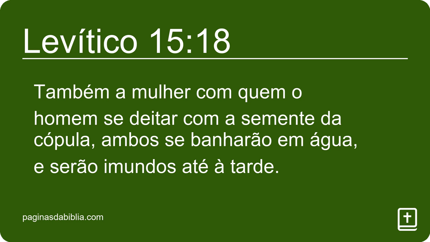 Levítico 15:18