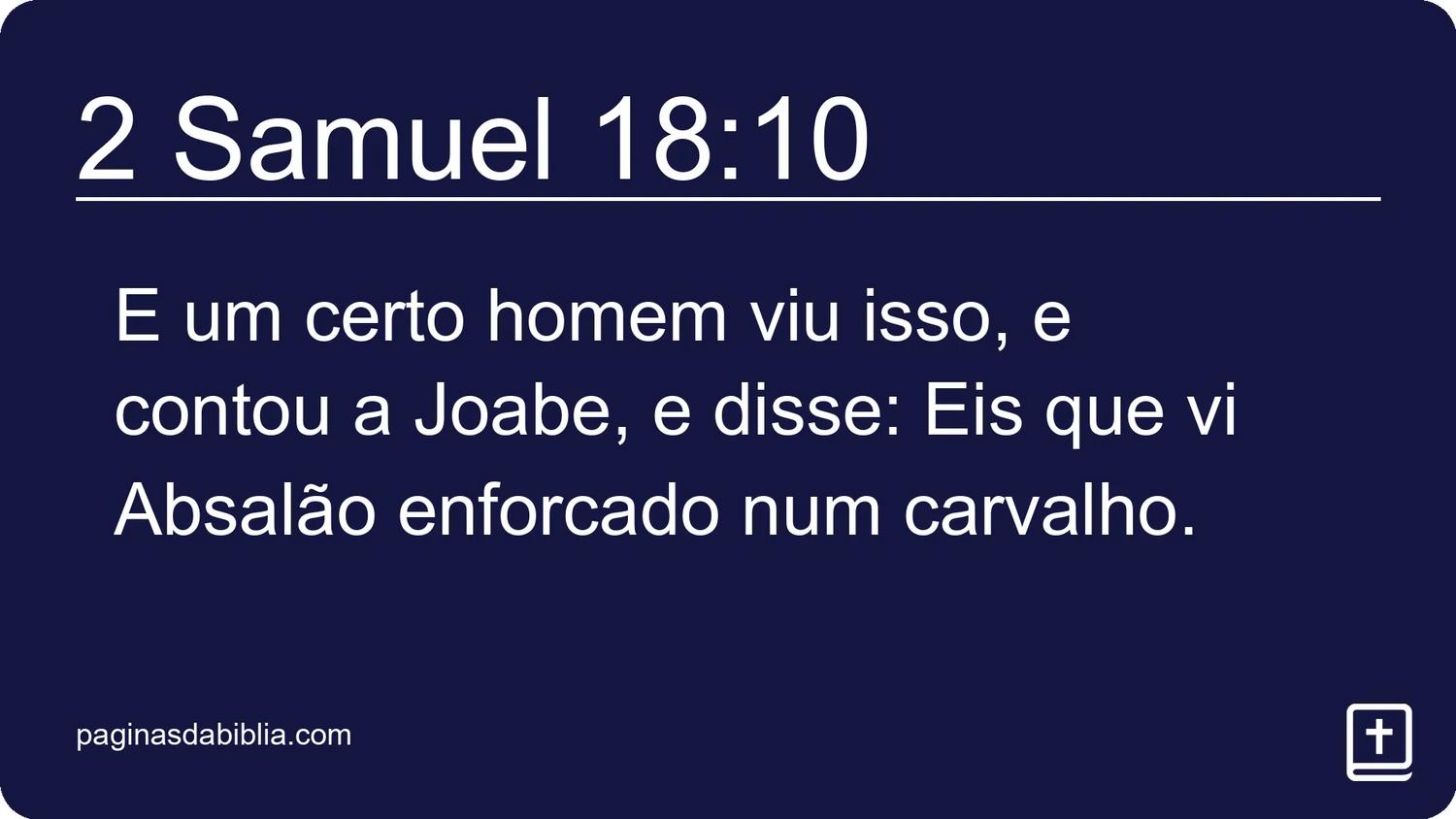 2 Samuel 18:10