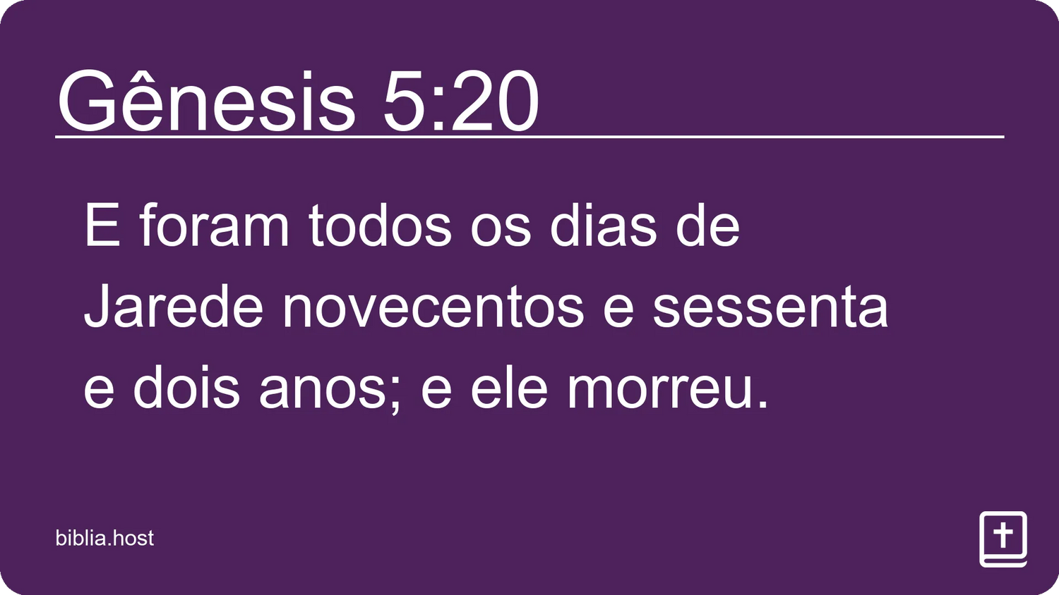 Gênesis 5:20