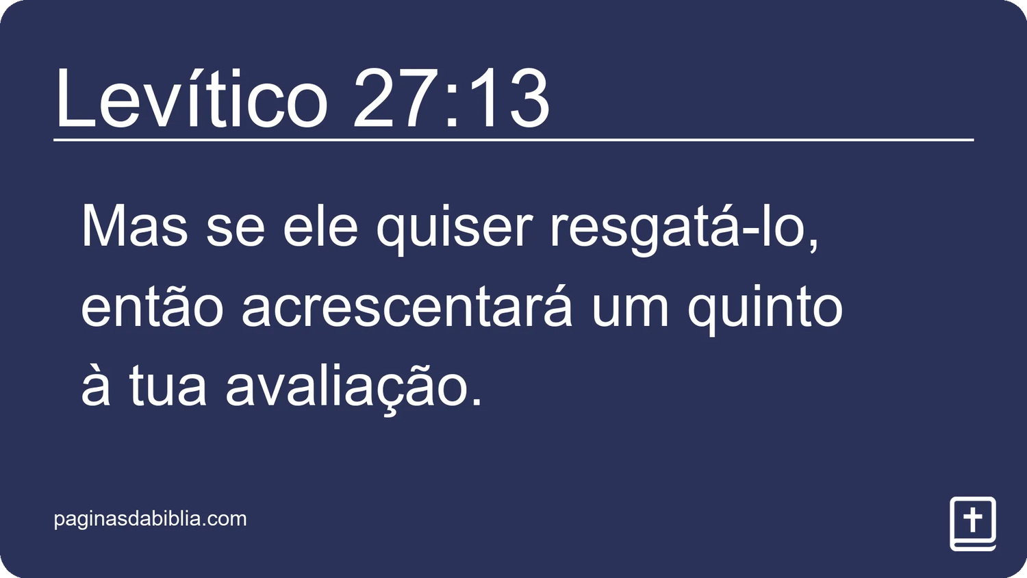 Levítico 27:13