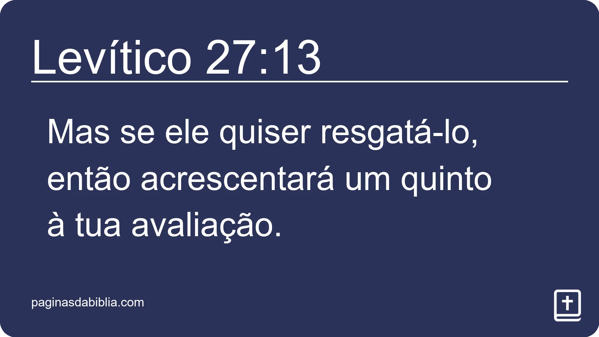 Levítico 27:13