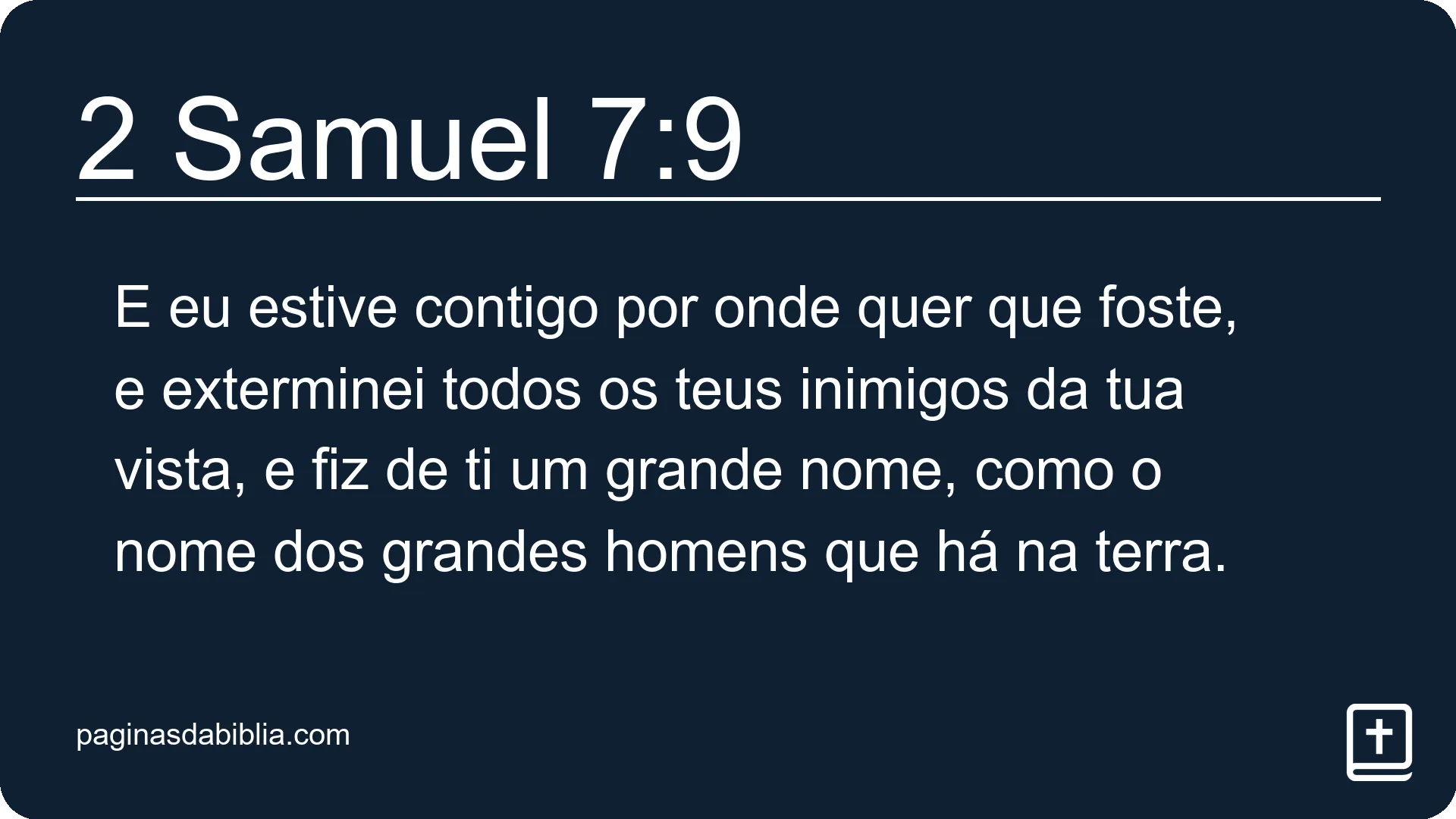 2 Samuel 7:9