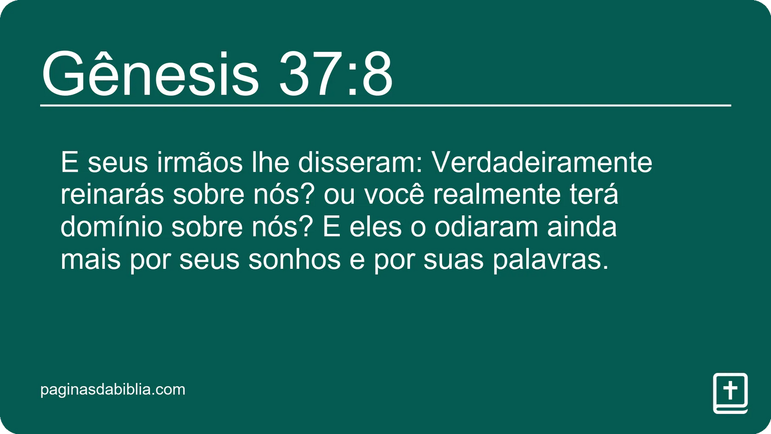 Gênesis 37:8