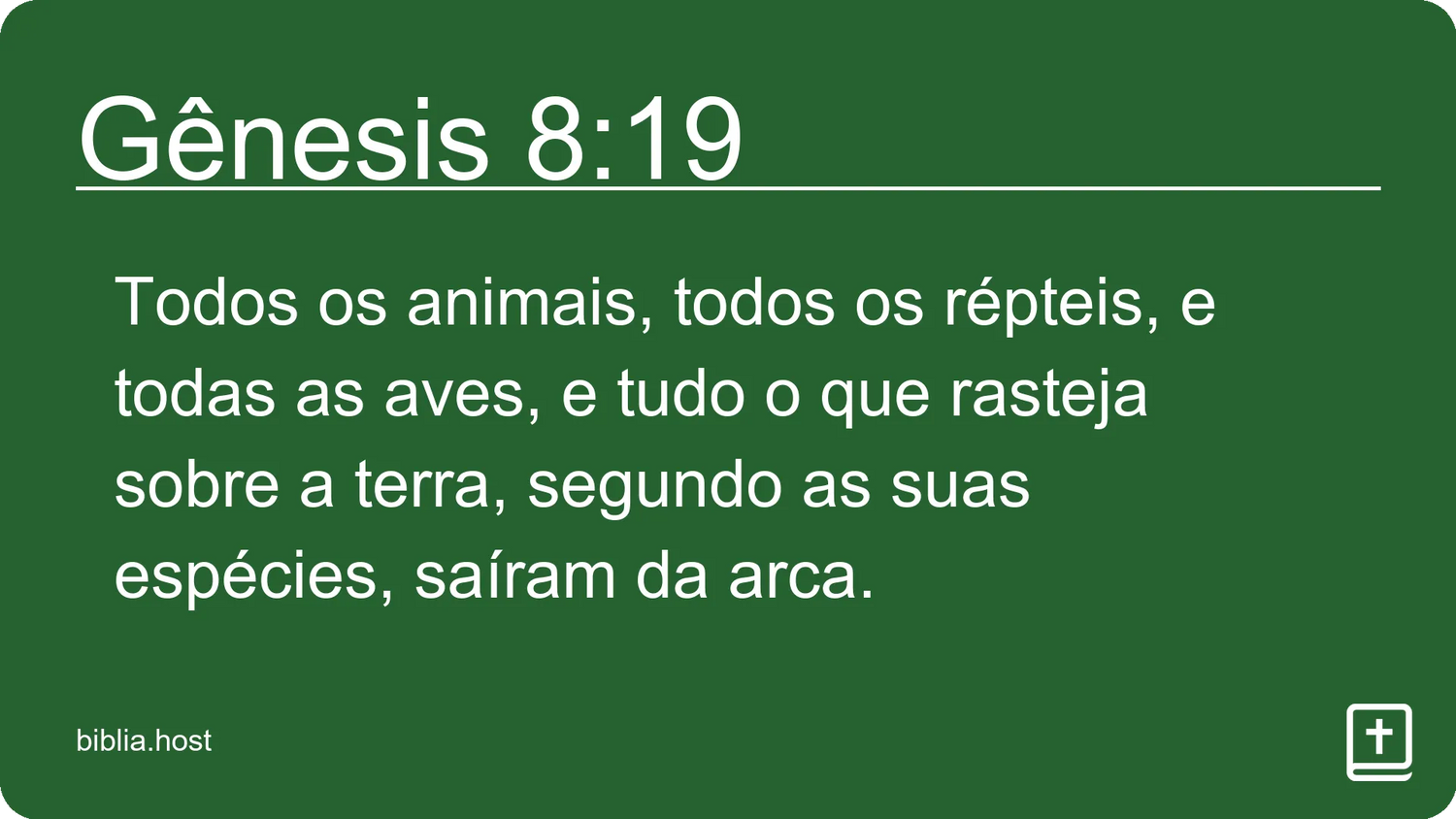 Gênesis 8:19