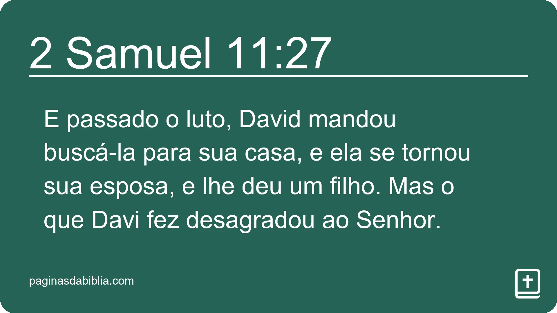 2 Samuel 11:27