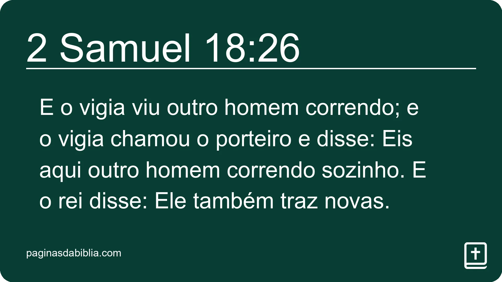 2 Samuel 18:26