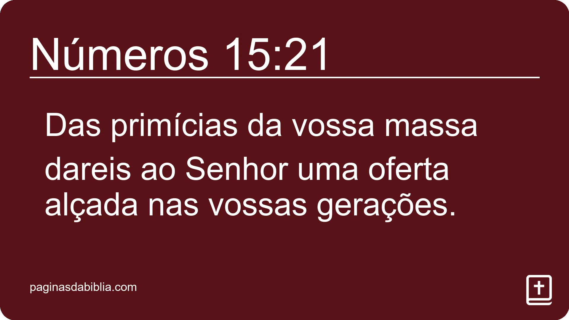 Números 15:21