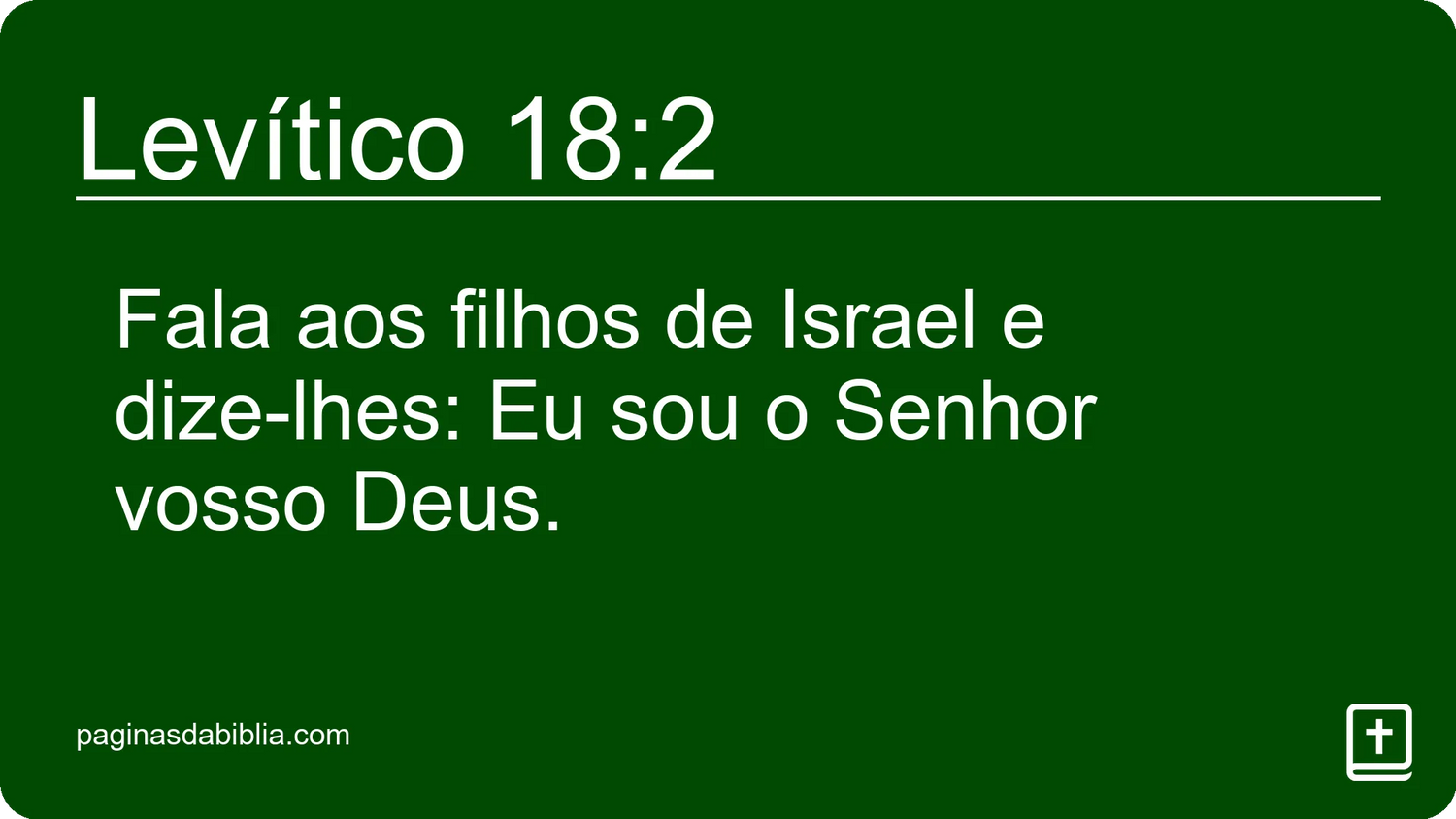 Levítico 18:2