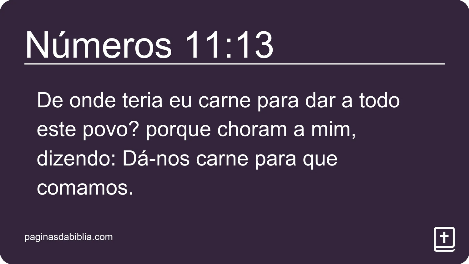 Números 11:13