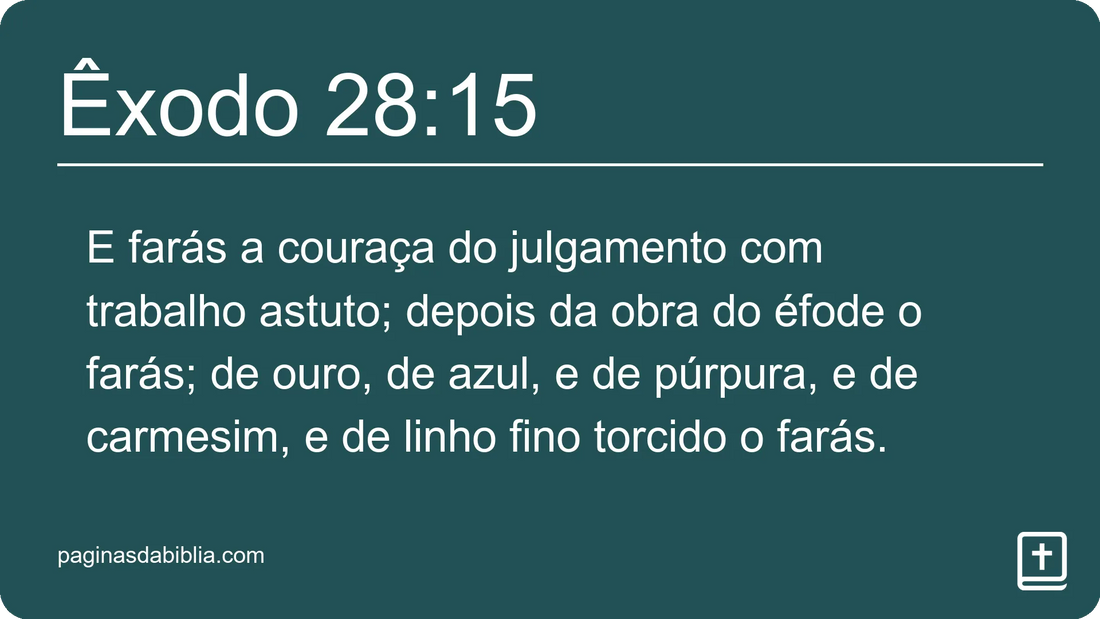 Êxodo 28:15