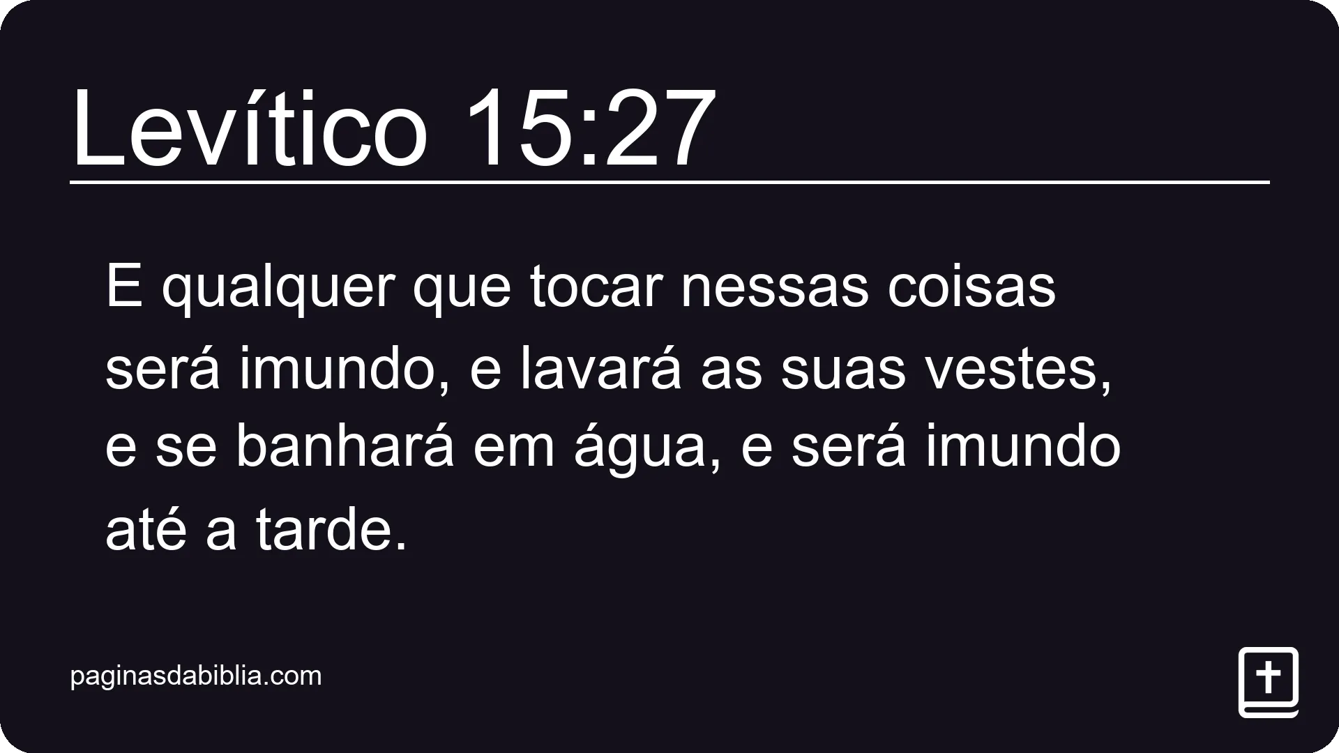 Levítico 15:27