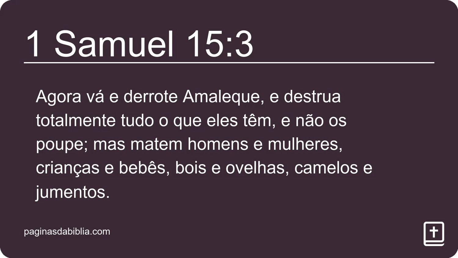 1 Samuel 15:3