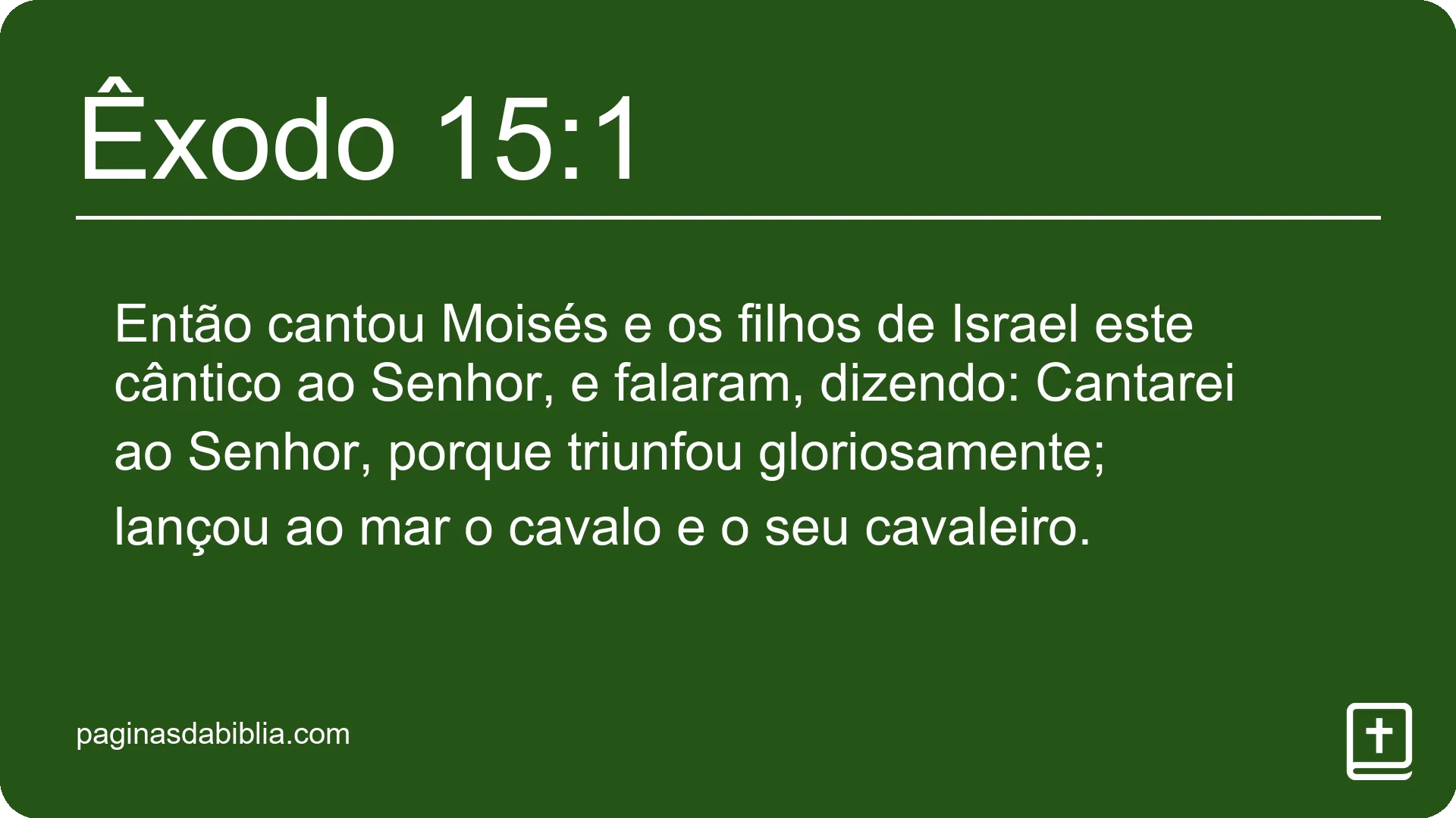 Êxodo 15:1