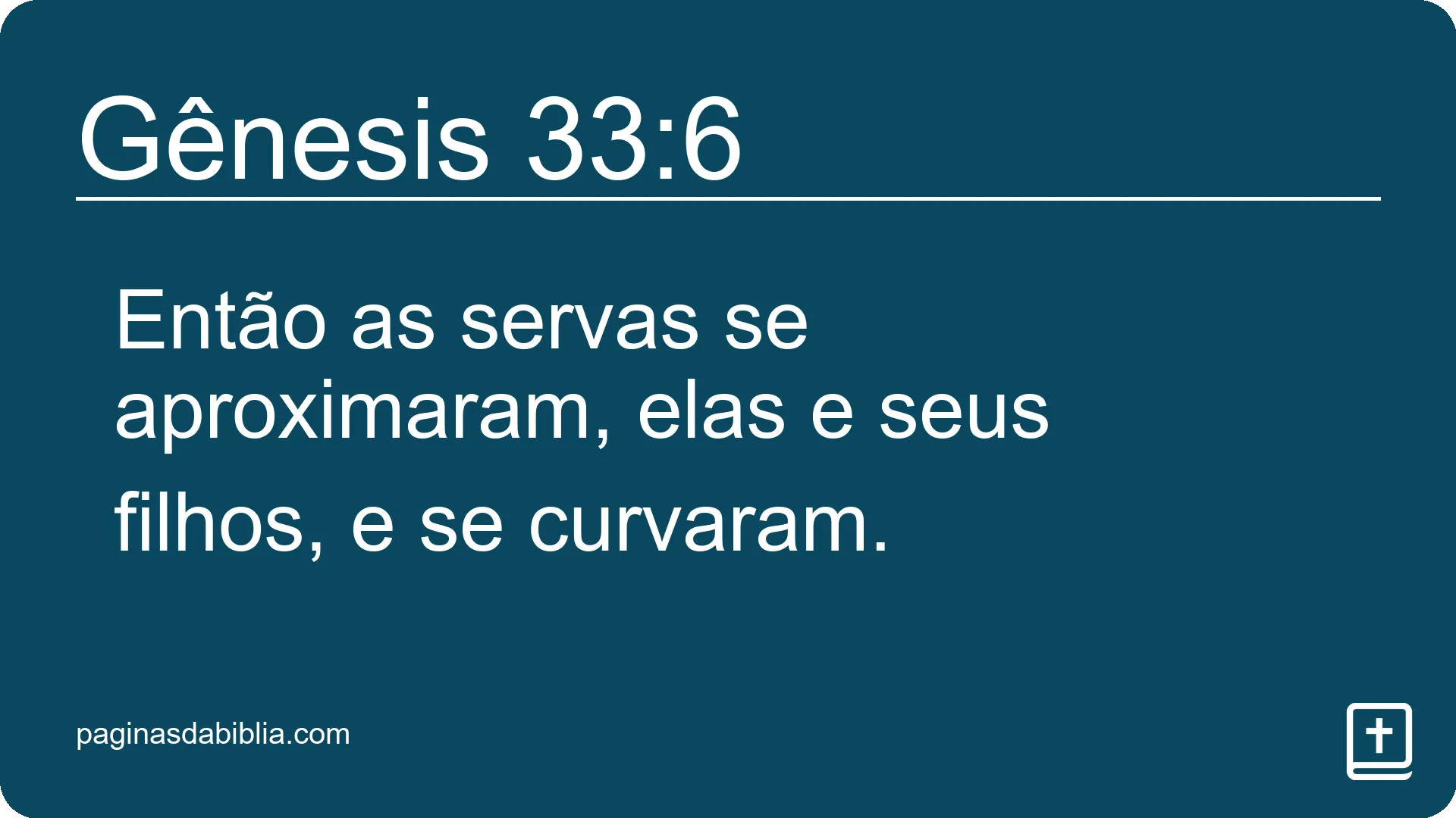 Gênesis 33:6