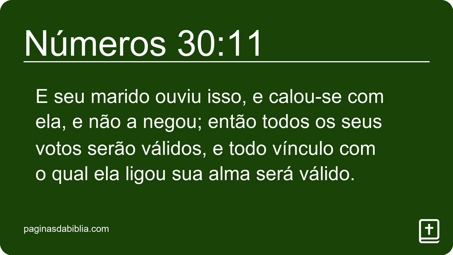 Números 30:11