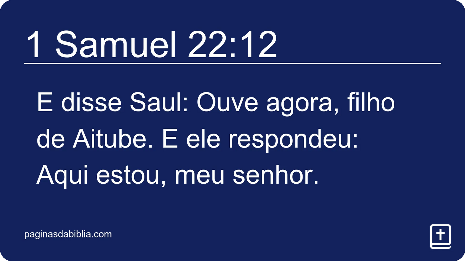 1 Samuel 22:12