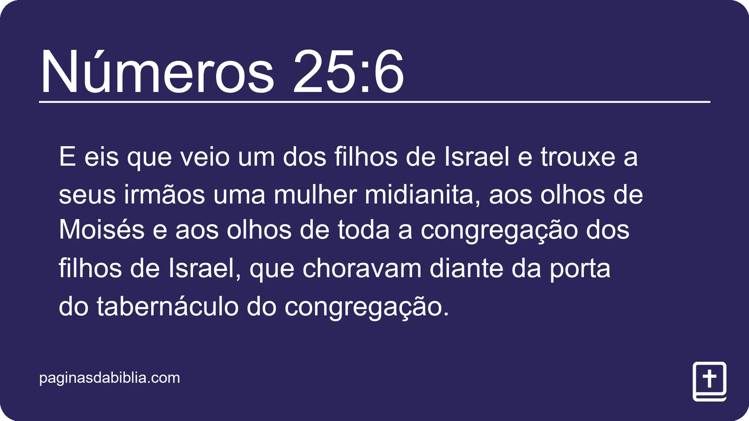 Números 25:6