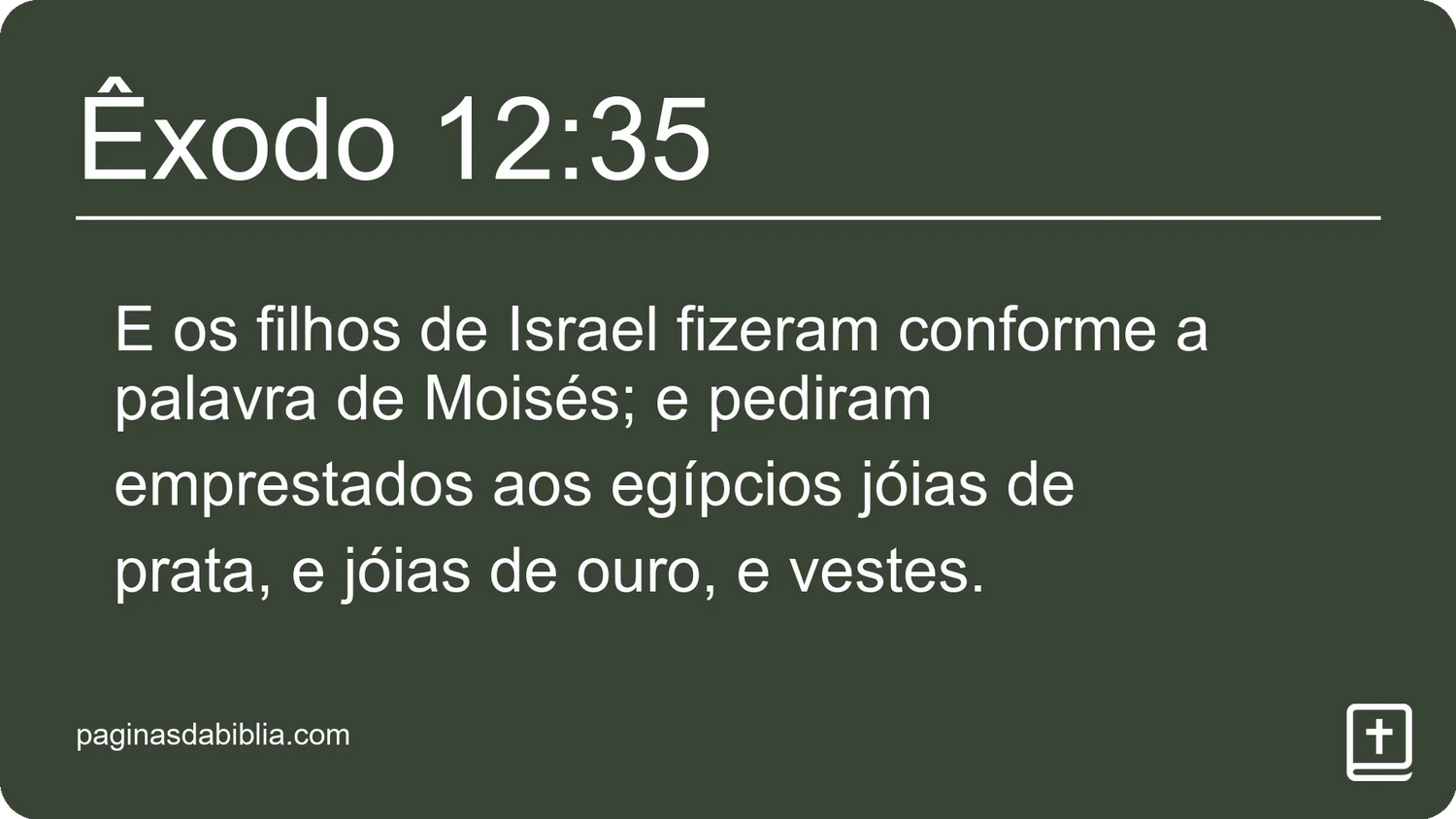 Êxodo 12:35