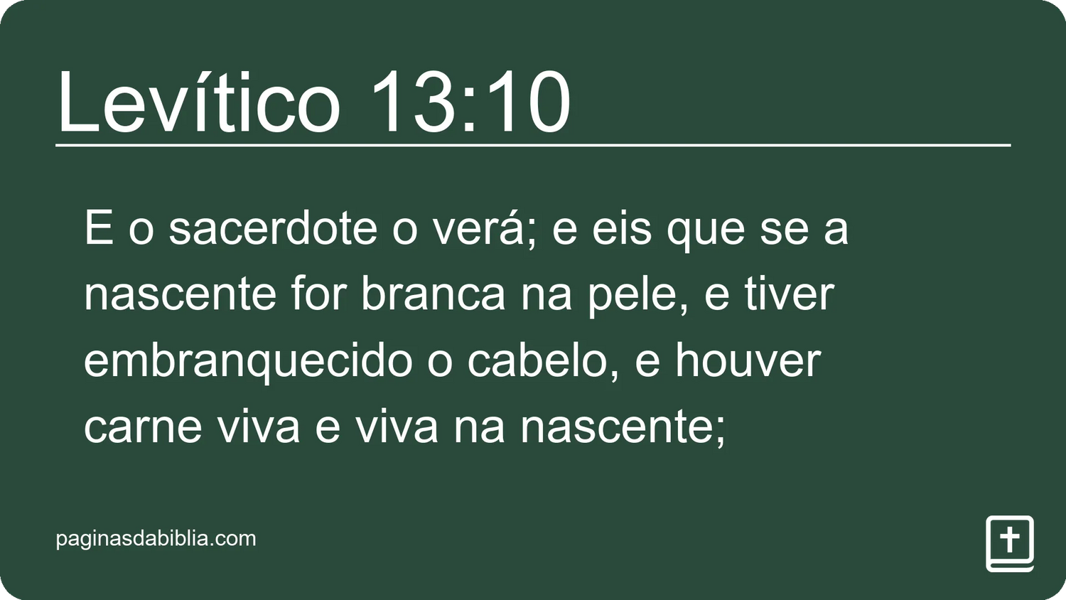 Levítico 13:10