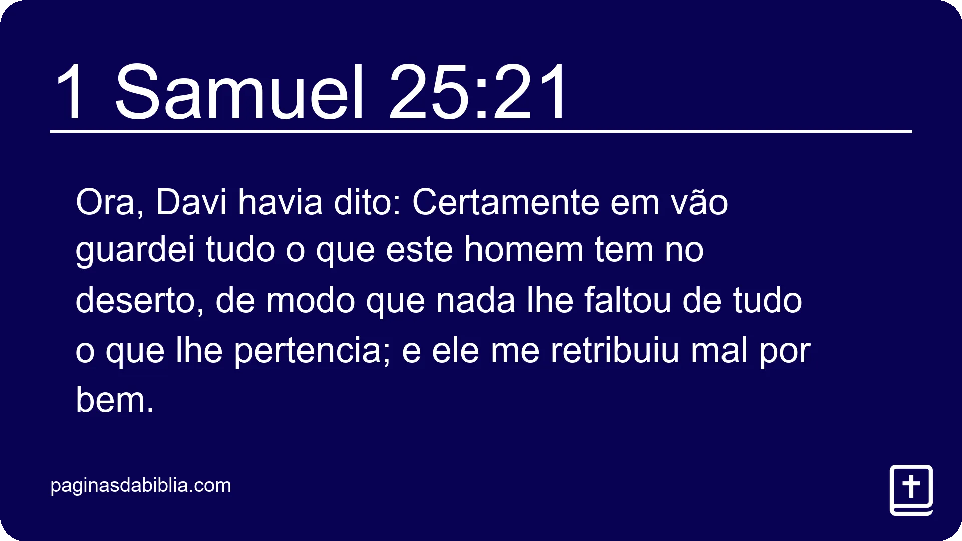 1 Samuel 25:21