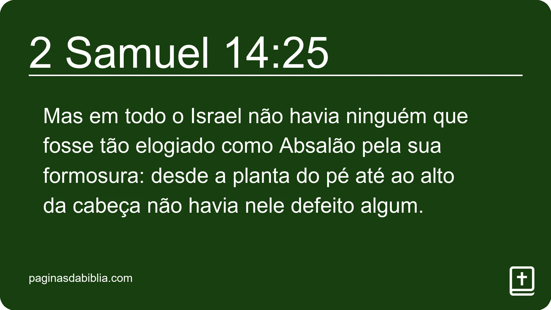 2 Samuel 14:25