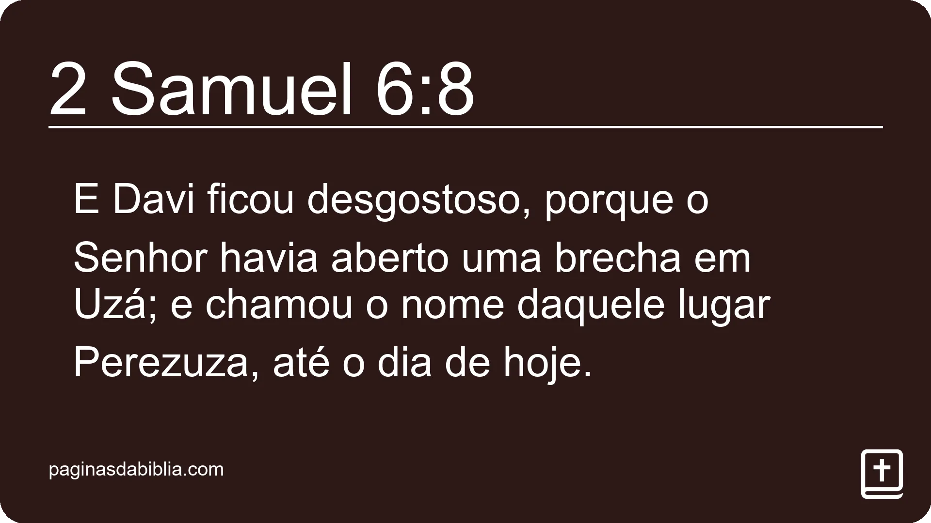 2 Samuel 6:8