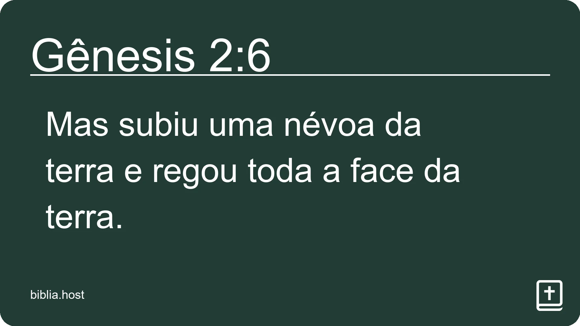 Gênesis 2:6