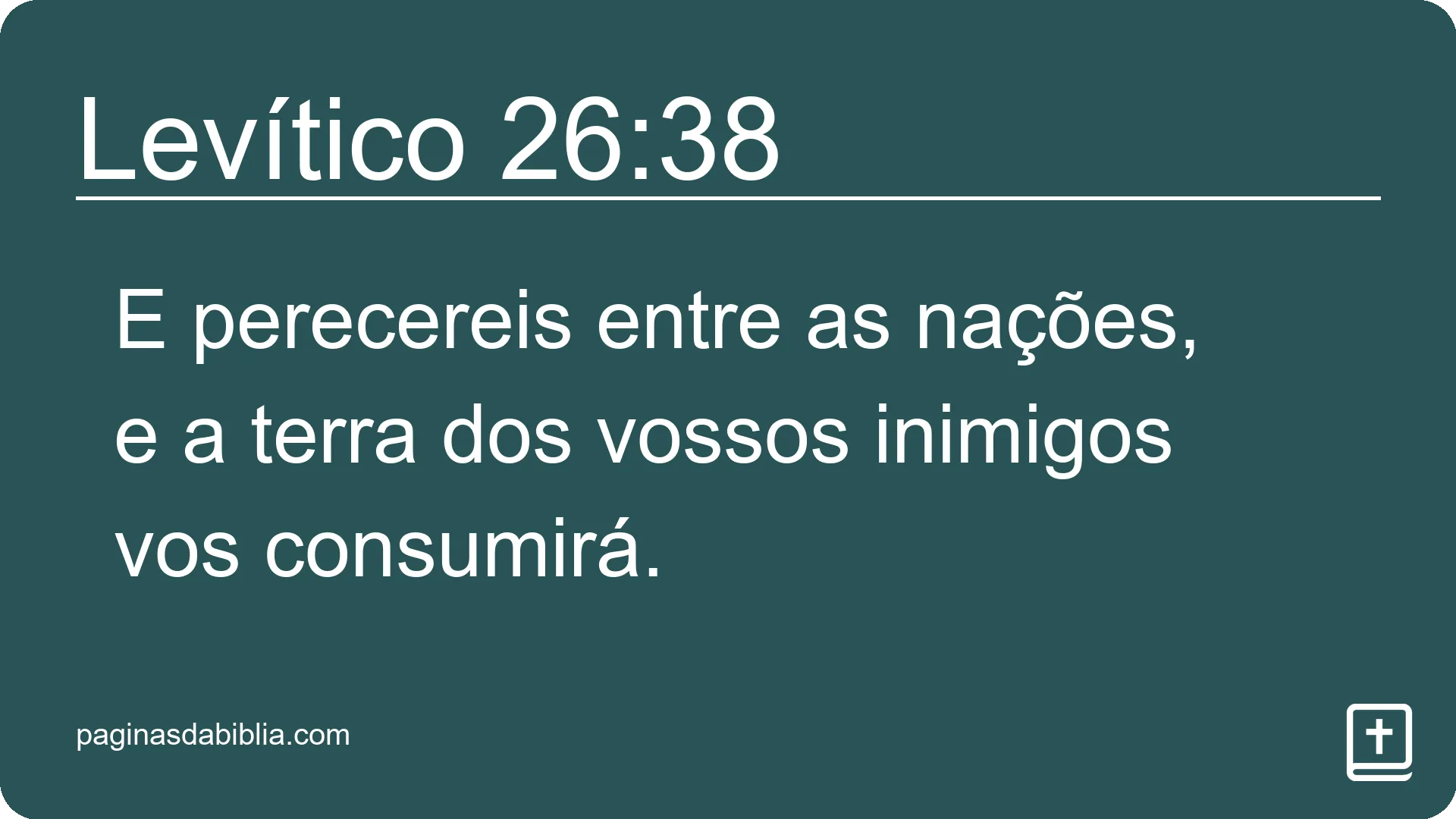 Levítico 26:38