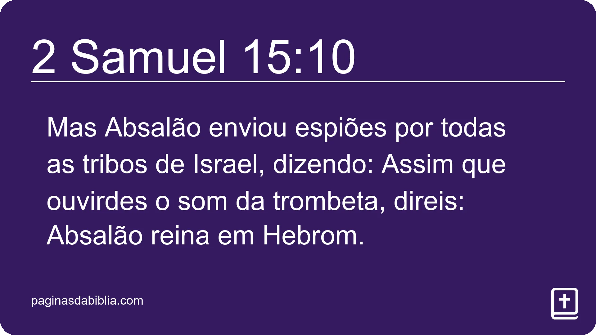 2 Samuel 15:10