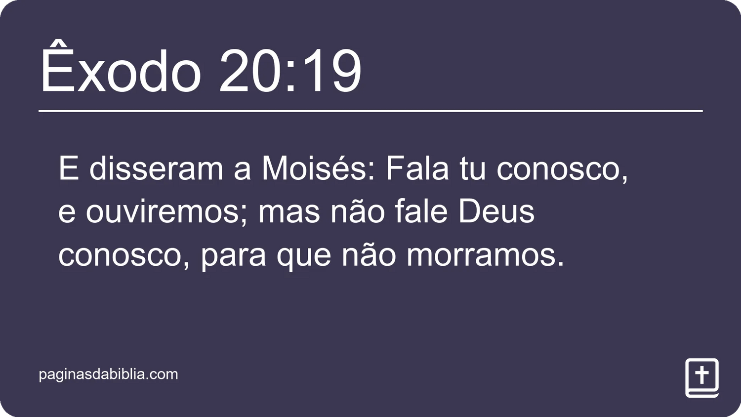 Êxodo 20:19