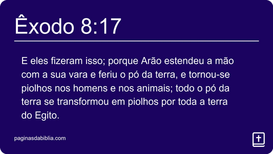 Êxodo 8:17