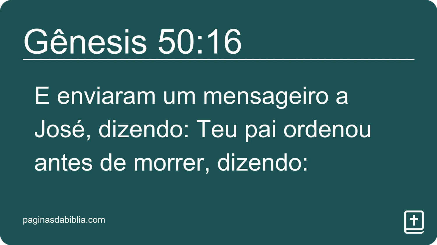 Gênesis 50:16