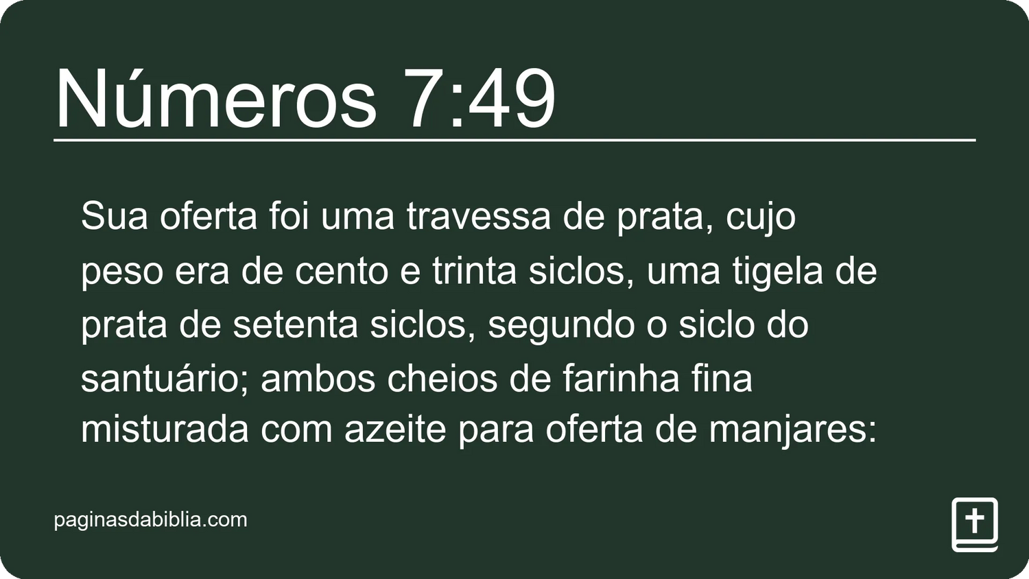 Números 7:49