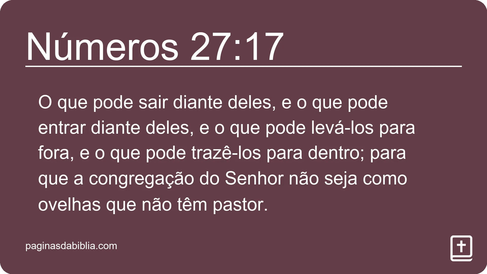 Números 27:17