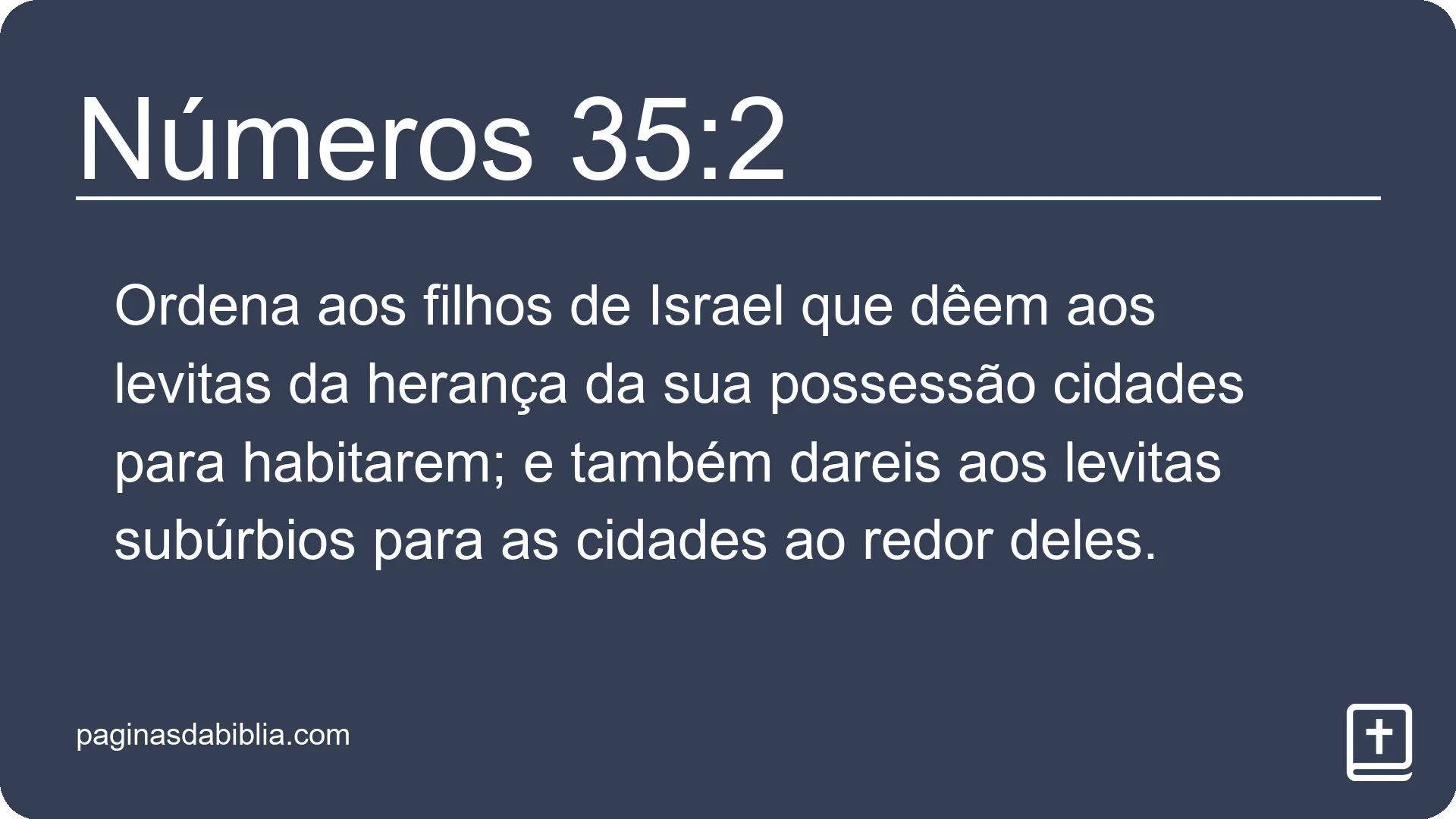 Números 35:2