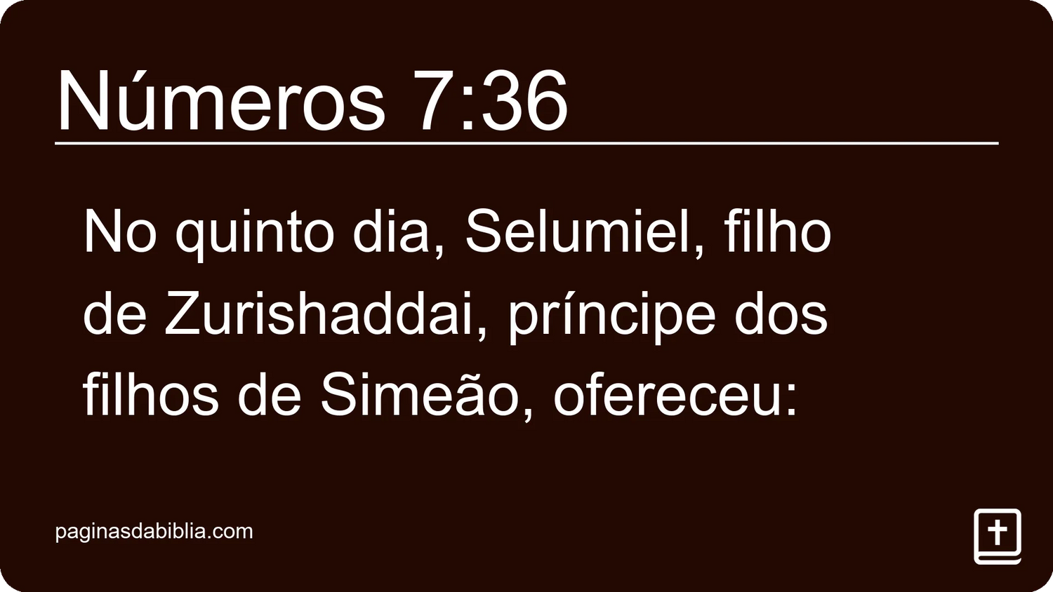 Números 7:36