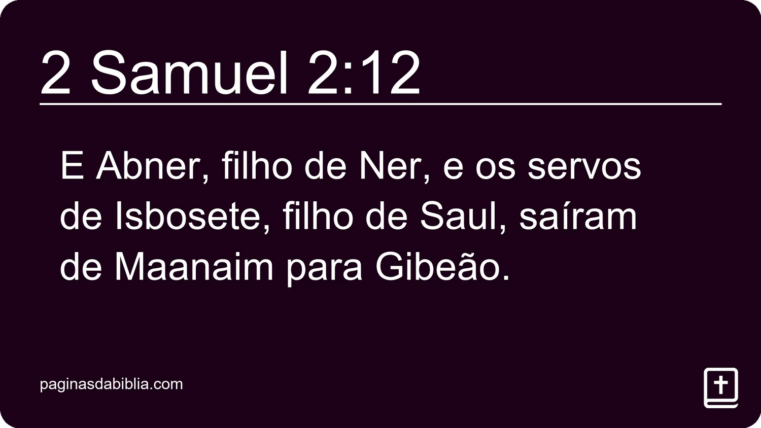 2 Samuel 2:12