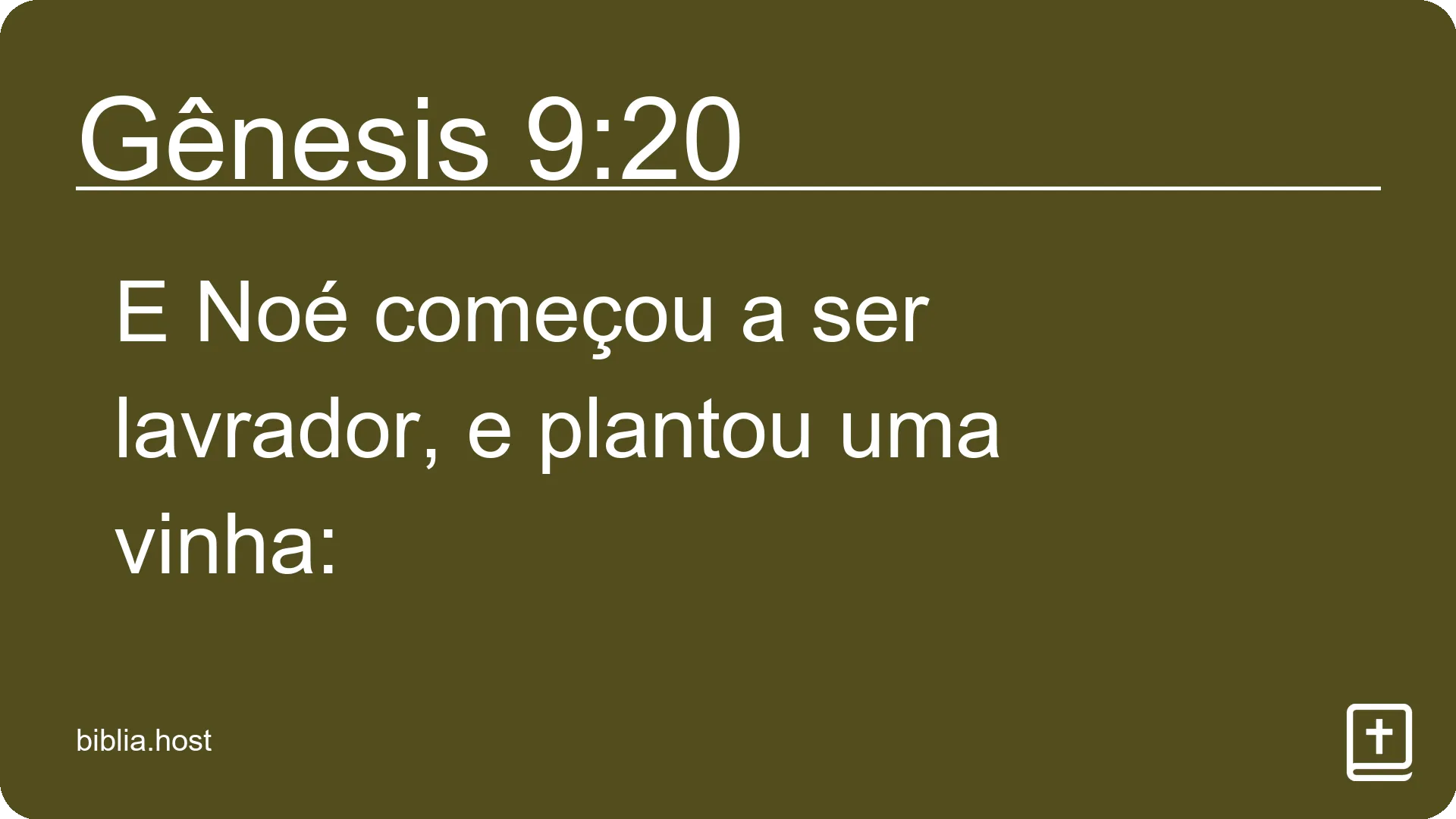 Gênesis 9:20