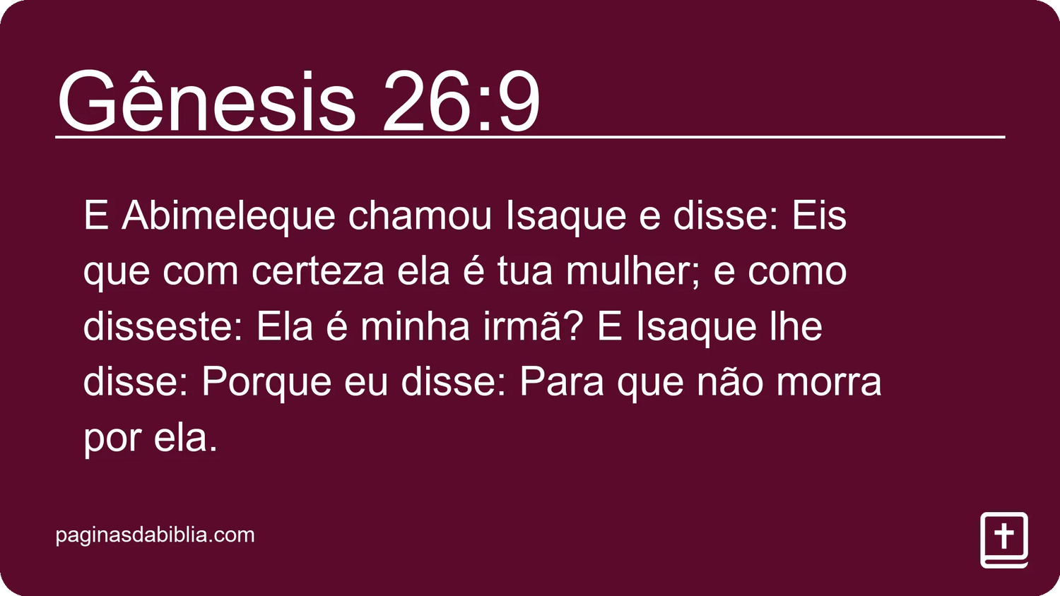 Gênesis 26:9